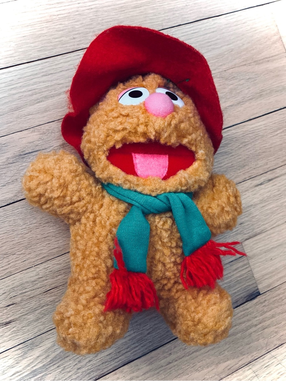 Vintage Baby Fozzie Bear, Sesame Street, 1987, 10”